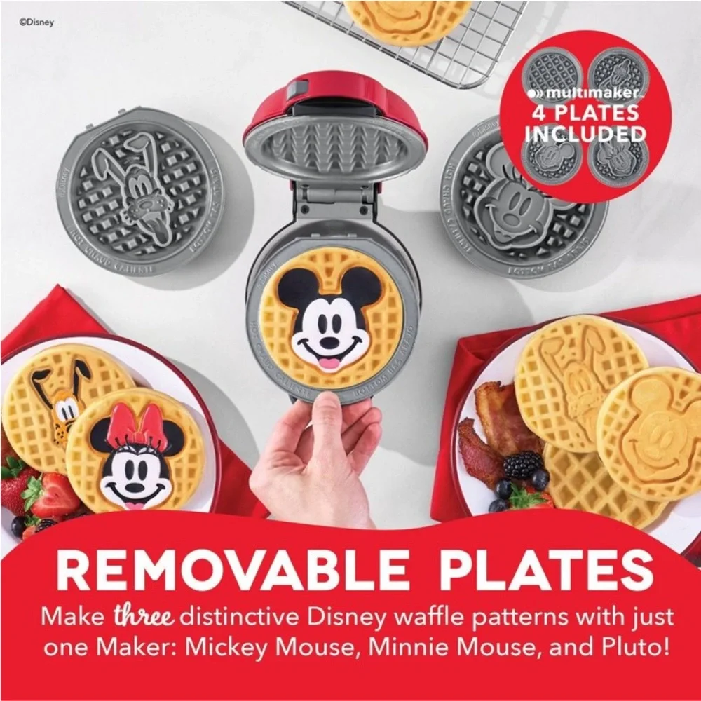 Brand new in box Disney Dash Mickey & Friends Mini waffle Maker System - Picture 2 of 11